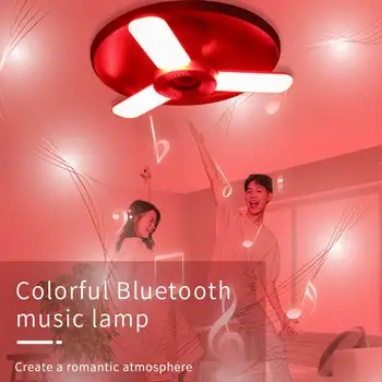 Sodobna RGB LED Stropne Luči Domačo razsvetljavo 80W bluetooth, Glasbo, Svetlobo, Spalnica Svetilke Smart Stropna Svetilka+Daljinski upravljalnik
