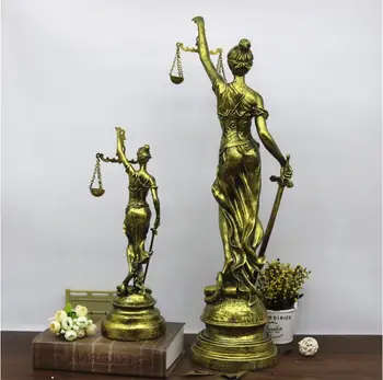 Sodobna Smolo Antični Grčiji Predseduje Kazensko Pravo Ravnovesje Boginja Kiparstvo Craftswork Figurice Sodišče Odvetniško Dekoracijo