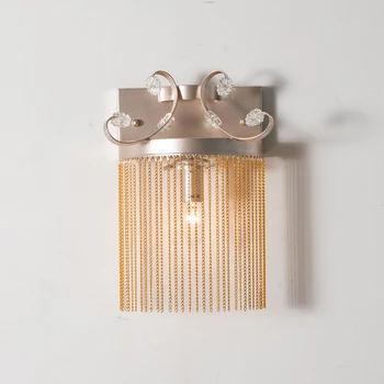 Sodobna zlato stenske luči kovinski rov AC110V 220V doma dekoracijo LED wandlamp