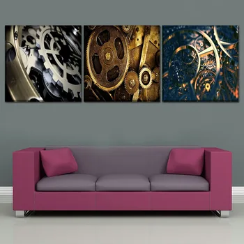Sodobne Dom Dekor Modularni Slike Wall Art Plakati Okvir Platno HD Natisnjeni 3 Kos/1Pcs Sci Fi Steampunk Prestavi Slikarstvo