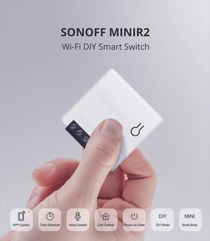 SONOFF MINI2 DIY Smart Stikalo majhnosti Daljinskim upravljalnikom Doma Naprave Svetloba Svetilke Wifi Stikalo