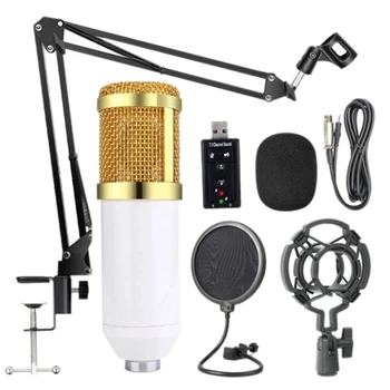 Spodbujanje--Bm800 Strokovno Vzmetenje Mikrofon Komplet Studio Live Stream Televizijska Snemanja Kondenzatorski Mikrofon Set