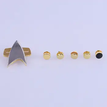 ST Značko Star Voyager Communicator Naslednjo Generacijo Kovinske Značke Pin&Uvrstitev Pip/Pipi 6pcs Nastavite Cosplay Prop