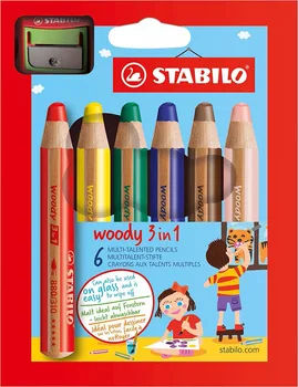 Stabilo Woody 3 V 1 Multi-Talentiran Svinčnik Izbor Barv Denarnice iz 6/10/18 Barve Barvni Svinčnik Otrok Veliko Svinčnik Darilo