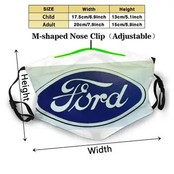 Stare Retro Ford Logotip Polovico Obraza Za Moške, Ženske, Dame Diy Maske Logotip Avtomobilov, Avtomobilskih Retro Klasična Letnik