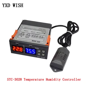STC-3028 Digitalni Temperature in Vlažnosti Regulator Termometer, Higrometer Termostat SHT20 Senzor Sonda Za Inkubator 12/24/220V