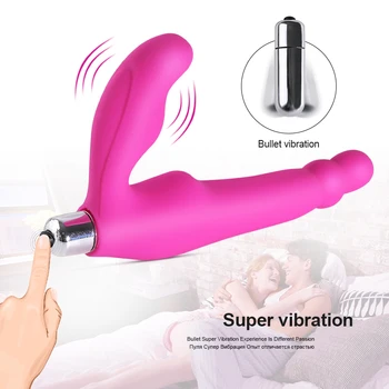 Strapon Dildo, Vibrator za Ženske Analni Vibrator Vaginalne Masaža Klitoris G Spot Erotično Intimno Spolnih Igrač za Moške Odrasle Pari