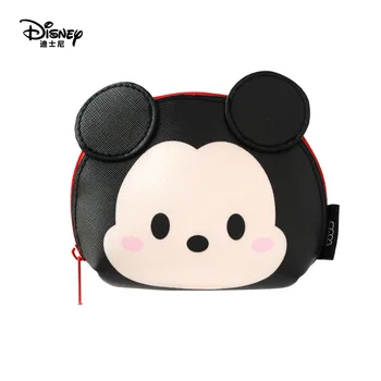 Strip Disney Minnie Miško prenosno kozmetično do vrečko večnamenski shranjevanje tsum kovanec torbici Mickey Mouse Ličila PU denarnice