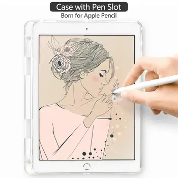 Strip Nosi Za iPad Pro 11 2020 Tablet S Svinčnikom Jasno, Mehko Kritje iPad 7. Generacije Primerih iPad Zraka 1 2 Primera Mini 5