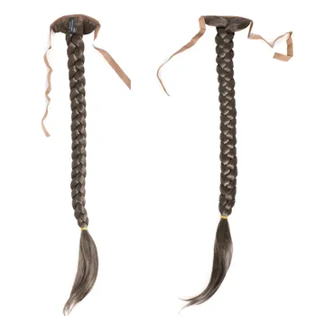 StrongBeauty Blondinka Dolgo Fishtail Pletenic Čop Razširitev Sintetičnih Posnetek V Hairpiece BARVNE MOŽNOSTI