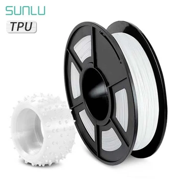 SUNLU Upogljiv Material TPU 3D Tiskalnik, ki z Žarilno 1.75 mm Filamento tpu 3D Materiala 0,5 kg Spool Trdota Ne Mehurček