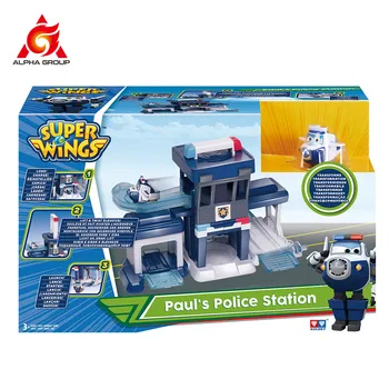 Super Krila Pavla Policijsko Postajo Letalo Roboti figuric Preoblikovanje Majhne Playset Za Otroke, Darila za Rojstni dan