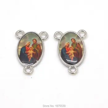 Sveti Družinski Rožni Venec Center Medalja Dve Strani Iste Slike