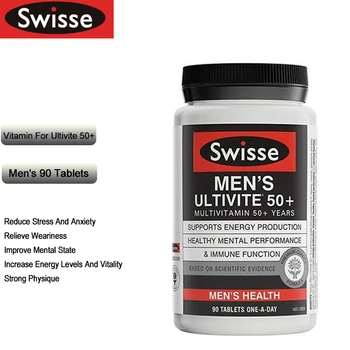 Swisse Zdravo Vitamin Za Moške Ultivite 50+ 90 Tablet Spojina Vitamina Podporo Energije Povečanje Imunosti Vitamina Tablet