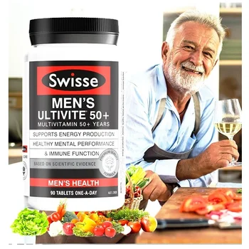 Swisse Zdravo Vitamin Za Moške Ultivite 50+ 90 Tablet Spojina Vitamina Podporo Energije Povečanje Imunosti Vitamina Tablet