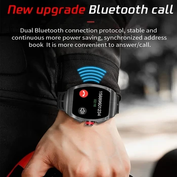 T-K18 Bluetooth Klic Pametno Gledati Moške IP68 Vodotesen do leta 2020 Novo Smartwatch Srčni utrip, Krvni Tlak Monitor Fitnes Tracker