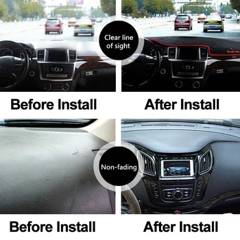 TAIJS Avto nadzorna plošča Pokrov Silikonski Non-Slip Za Hyundai Accent 2012 2013 2016 2017 Auto Dash Mat ANti-UV Preprogo DashMat