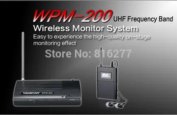 Takstar wpm-200/ wpm200 Brezžični Monitor Sistem V Uho Brezžične Stereo Slušalke Fazi monitorji 1 Oddajnik + 8 Sprejemniki