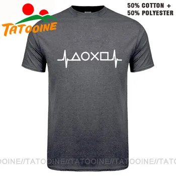 Tatooine PS Igra srčni Utrip T srajce Trendy Xbox Igra Postaja T-shirt Ulične TShirt PS1 PS2 PS3 PS4 PS5 Igralec darilo Majica