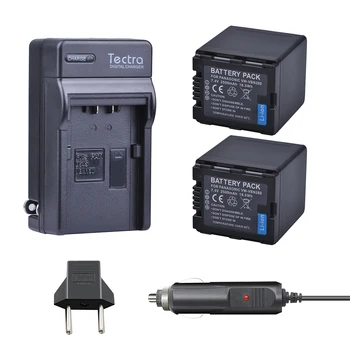 Tectra 2PCS VW-VBN260 Baterija+Digitalni Polnilec+Avto Plug za Panasonic HC-X800 HC-X900 HC-X900M HC-X910 HC-X920 HC-X920M HDC-HS900