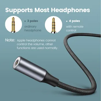 Tip C do 3,5 mm Slušalke Jack USB, AUX C Kabel, Slušalke Adapter 3.5 Jack Avdio Priključek za Huawei P40 30 Pro Xiaomi Mi 10 OTG