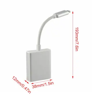 Tip-C na Ethernet HDMI je združljiv VGA Adapter RJ45, USB 3.0 USB-C Polnjenje Zvezdiščem Pretvornik za MacBook za Samsung za Huawei