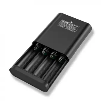 TOMO P4 USB, Li-ion Inteligentni Polnilec za Baterije DIY Smart Mobile Power Bank Primeru Podporo 4 x 18650 Baterije in Dvojno Rezultatov