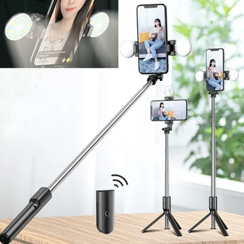 Tongdaytech Prenosni Telefon Bluetooth Selfie Palico Z Obročem Fill Light Foto Zložljivo Stojalo Za Iphone Xiaomi Video V Živo Studio
