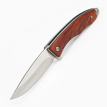 Top Prodajne 9CR18 Folding Nož Rezilo Z G10 ali Mahagoni Ročaj Zbirka Kampiranje Lovski Noži, Orodje EOS