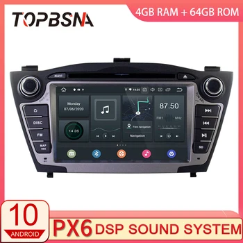 TOPBSNA PX6 Android 10 Avto Multimedijski Predvajalnik Za Hyundai IX35 TUCSON 2009-GPS Navigacija 2 Din avtoradio Stereo 4G+DSP 64 g