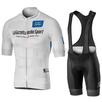 Tour De Italia, Italija 2019 Moški Kolesarski Poletje short sleeve Jersey Set in bib hlače Dihanje MTB dirke maillot