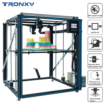 Tronxy 3D X5SA-500 Pro Nadgrajeno 3D Tiskalnik FDM Linearno Vodilo 3,5-palčni Polno Barvni zaslon na Dotik Velikosti Ultra-tih Samodejno Izravnavanje