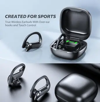 Tws Brezžične Bluetooth Slušalke Ear Kavljem Šport Nepremočljiva Brezžične Slušalke Touch Kontrole Ušesnih Čepkov Slušalke Z Mikrofonom