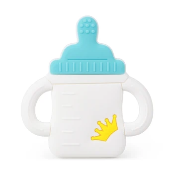 TYRY.HU 1PC Baby Teether Steklenico Mleka Srčkan Dodatki za Nego Začetnih Igrače BPA Free Hrane Silikona Teether Božično Darilo