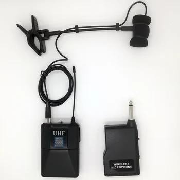 UHF Brezžični Instrument System Flavta Mic, Brezžični Mikrofonski Sistem za Piccolo Flavta Klarinet Hulusi Cucurbit erhu