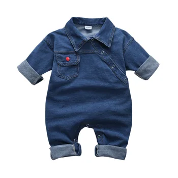 UK Malčke Baby Girl Boy 0-4T Denim Romper Bodysuit Playsuit Sunsuit Obleko Oblačila