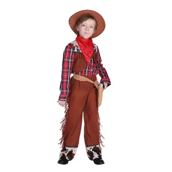 Umorden Purim Pustni Zabavi Halloween Kavboj Kostume Fantje Cowgirl Kostum Cosplay Obleko Fancy Obleke