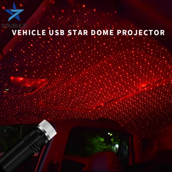 Univerzalni avto notranje zadeve okoljske svetlobe Avto vzdušje lučka USB star dome v avto Star light Star vzdušje luči na strehi