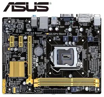Uporablja ASUS H81M-K matični plošči Micro ATX H81M-K 1150 LGA Systemboard H81M DDR3 Za Intel H81 16GB Namizje Mainboard USB 3.0 H81MK