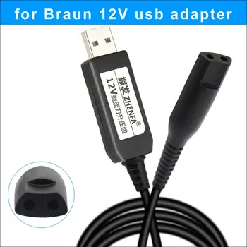USB-Kabel, 12v Braun Brivniki adapter za Polnilnik Moč For5790 5873 5874 5875 5876 5877 5884 5887 5190cc Serije 5: Električni Brivniki