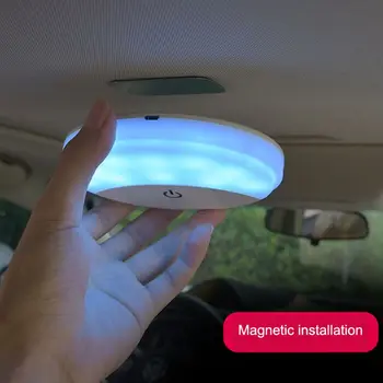 USB Polnjenje Avtomobilskih Prenosni LED Avto Branje Lučka Vozilo v Knjigi Luč Za Spalnico, Kabinet Dotik Avto Notranje Svetlobe