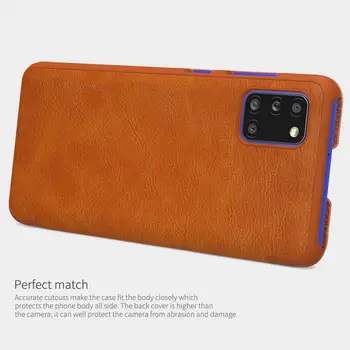 Usnjena torbica za Samsung A31 pokrovček Samsung Galaxy A31 Nillkin QIN Zaščitni Pokrovček, denarnice Primeru