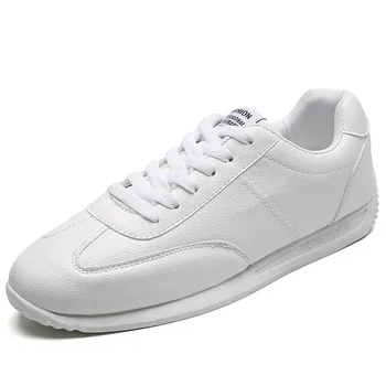 Usnjeni copati moški pomlad čevlji 2020 moda belo snekaers boys športni copati comfotable copati moški čevlji