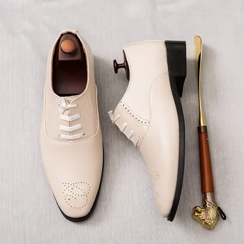 Usnjeni Čevlji Moški Poročni Čevlji Obleko, čevlji za Moške Formalno Modni Posel Konicami Prstov Za Človeka, Obleka, Čevlji za Moške Oxford Ravno Čevlji 47