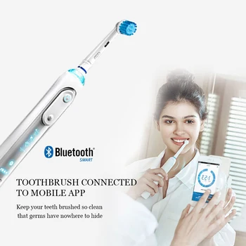 Ustni B Ibrush8000 Electirc zobna ščetka Bluetooth APP Ustno Nego za Upravljanje Pametno Tlačni Senzor Oralb Ultrazvočne Zobne Ščetke 3C