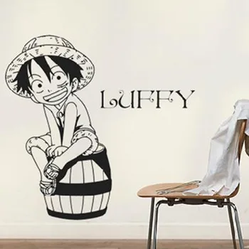 Ustvarjalne DIY wall art Japonskih anime Enem Kosu Luffy stenske nalepke otroke sobe doma dekoracijo stenske nalepke za dnevno sobo T499