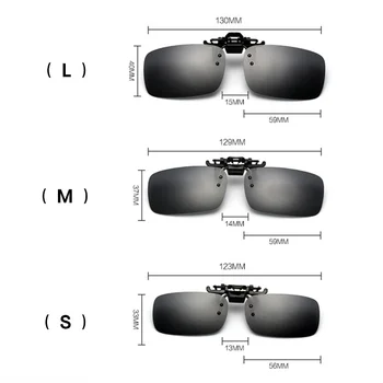 UVLAIK Dan Nočna Vožnja Polarizirana Očala Posnetek na sončna Očala Moški Ženske Kratkovidnost Očala Moške blagovne Znamke Flip Up sončna Očala UV400