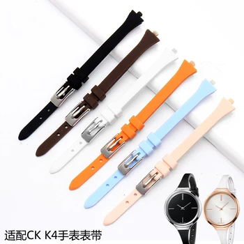 UYONG kakovost Gume watchband Fit K4U236 K4U231 Žensk mehka silikonska vodotesna moda trak 3 mm lug +orodja