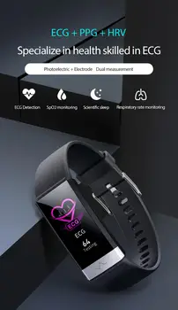 V19 Šport Smartwatch EKG, Krvni Tlak Kisika v Krvi, Spremljanje Nepremočljiva Uresničevanje Korak Zdravje Inteligentni Zapestnica za Telefon