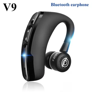 V9 slušalke brezžične Bluetooth slušalke za Prostoročno uporabo V uho Čepkov Poslovnih slušalke Pogon Klic Stereo Hi-fi Športne slušalke